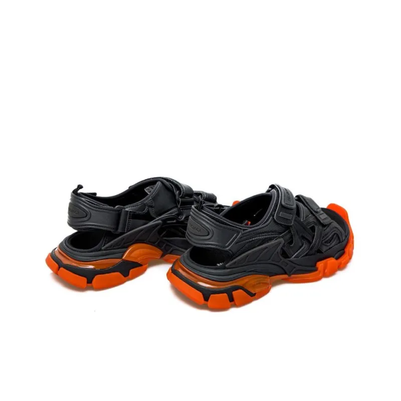 Balenciaga Beach Sandals Men's Black Orange-3