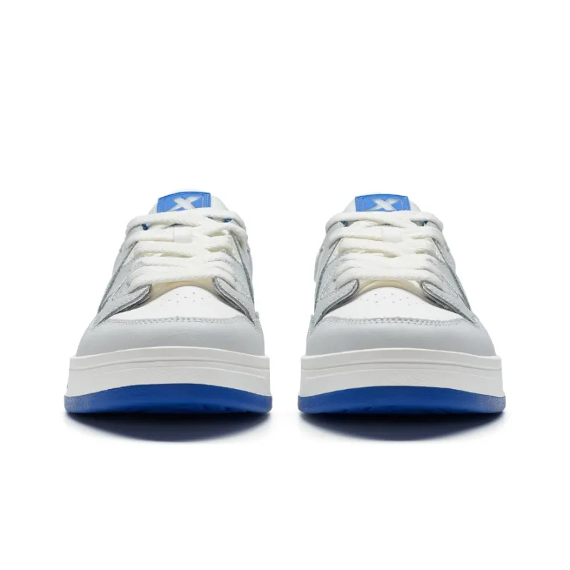 XTEP MAXX1.0 Skateboard Shoes Men Low Top Sail White/Lunar Stone Gray-5