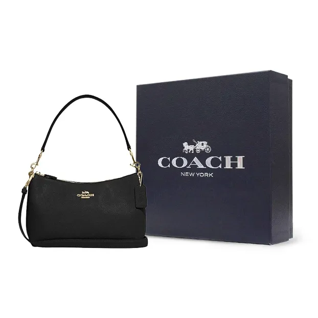 COACH Cow Leather Portable Crossbody Bag, Shoulder Bag Medium Size Women's Black-7
