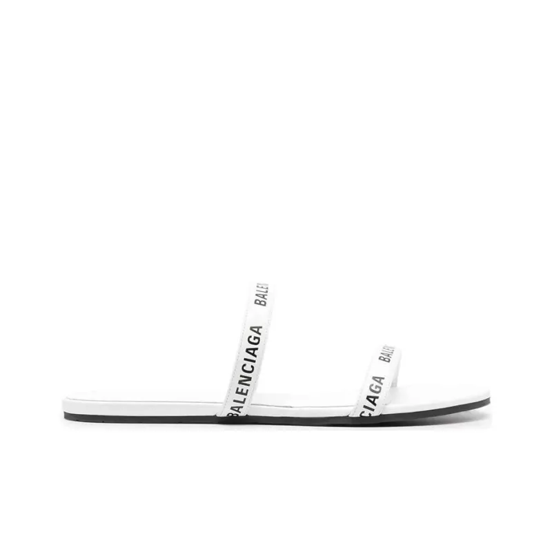 Balenciaga Round Sandals 'White Black' Women's-1