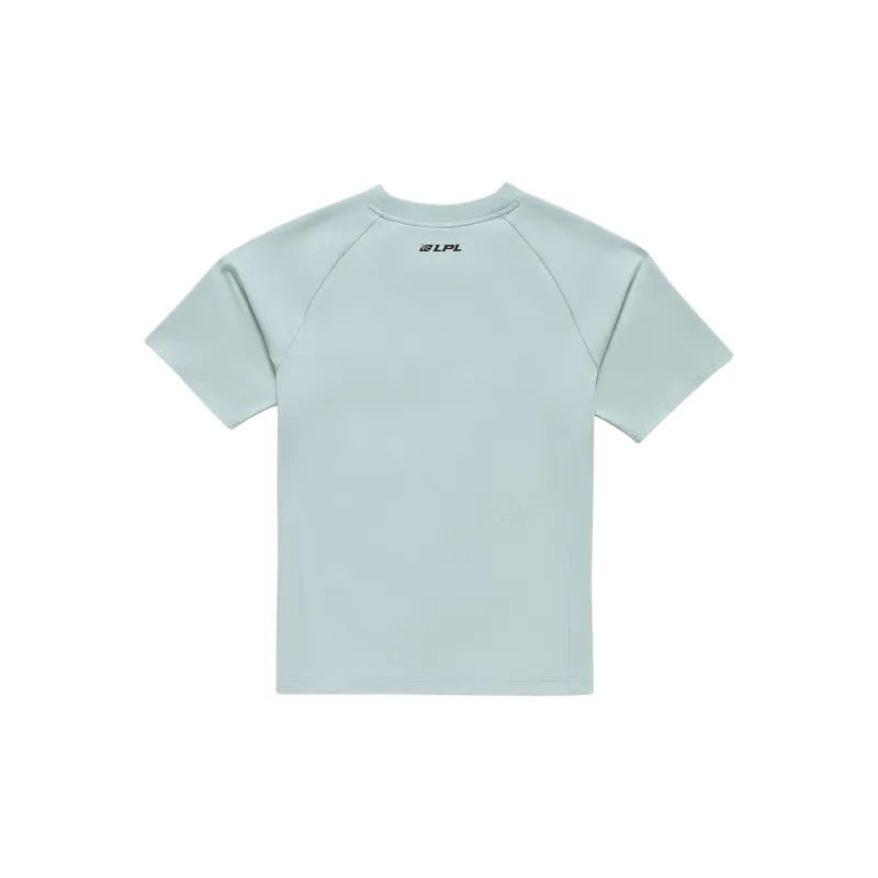 LiNing Sports Life Collection Raglan Sleeve T Shirt Unisex Soft Aqua Blue-1