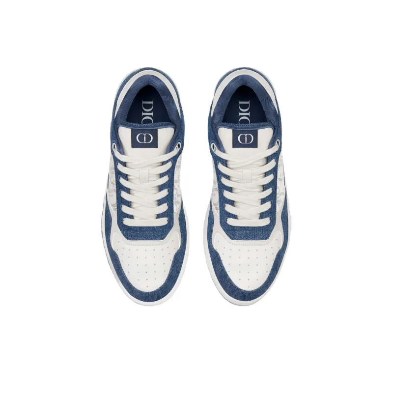 DIOR B27 Low White Blue Denim-3