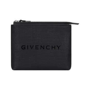 Givenchy Fabric Travel Bag Clutch Men's Black