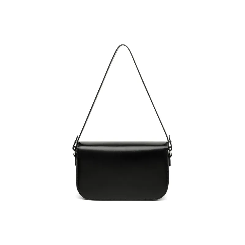 Teenmix Cow Leather Tofu Bag Small Square Bag Underarm Crossbody Bag, Shoulder Bag Regular Women's Brown/Black/Red-23