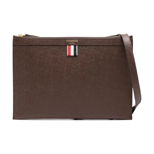THOM BROWNE· Calfskin Shoulder Bag Crossbody Bag Women's Chocolate Brown