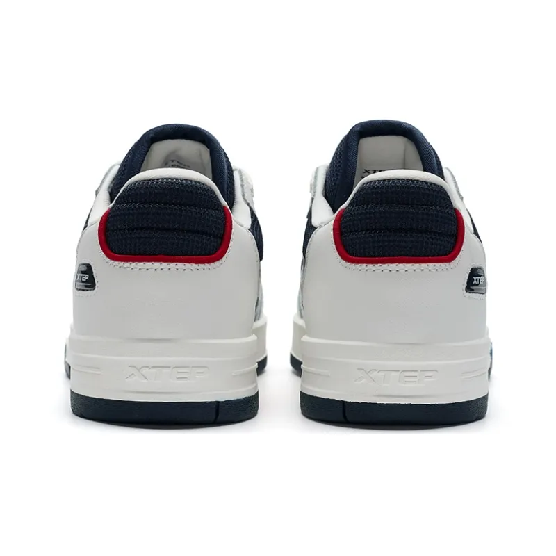 XTEP MAXX1.0 Skateboard Shoes Women's Low Top Sail White/Indigo-3