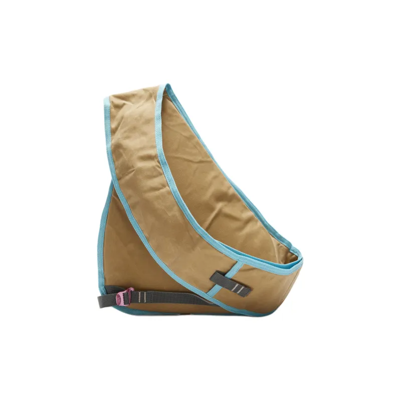 Acne Studios Coated Cotton Canvas One Shoulder Crossbody Sling Bags Women's Beige & Blue-1