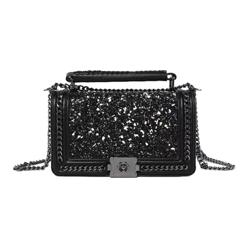 AUGTARLION PU With Artificial Leather Handbag, Shoulder Bag, Crossbody Bag Regular Women's Black-0