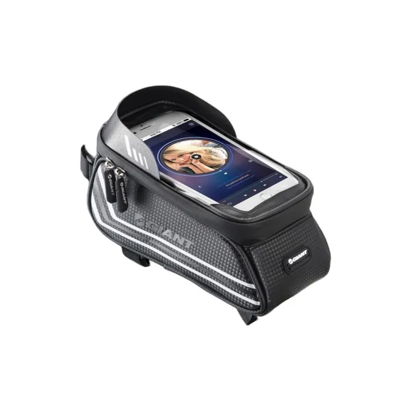 GIANT Cycling Gear Upper Tube Bag Front Bag Unisex EVA TPU 21x9x10.5cm Black-0