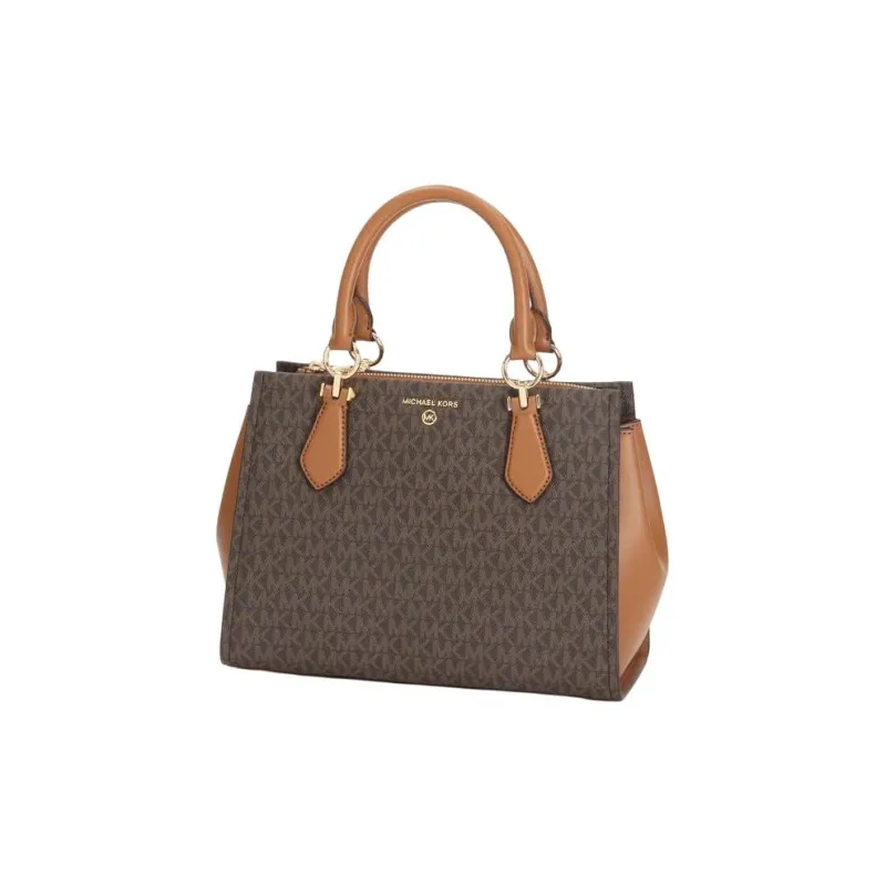 MICHAEL KORS MARILYN Leather Handbag Shoulder Bag Crossbody Bag Women's Brown-1