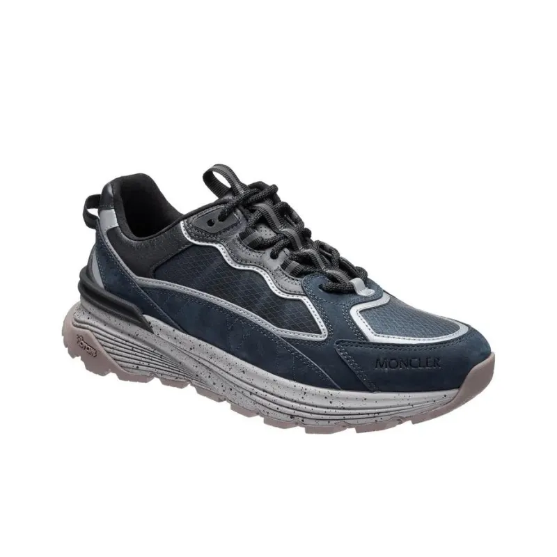 Moncler Lite Runner Cushioning, Wear Resistant Low Top Casual Shoes Men's Light Blue-4