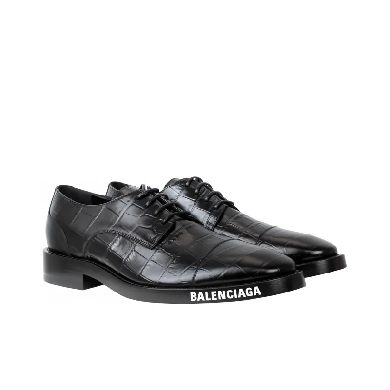 Balenciaga Herre Derby Flat Shoes 'Black'-1