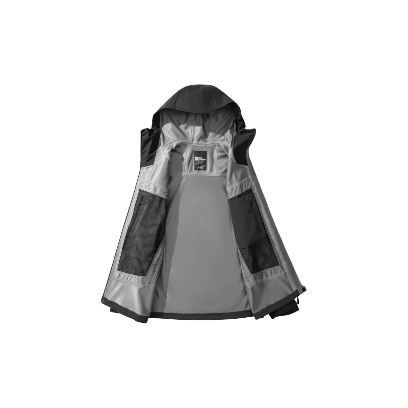 Jack Wolfskin KAMMWEG Water Resistant Windproof Breathable Water Repellent Windbreaker Jacket Men's-5