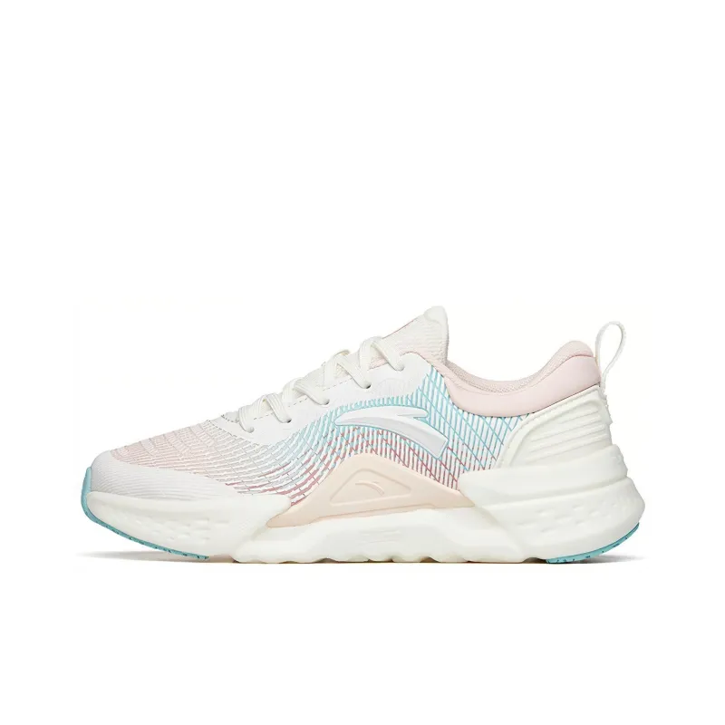 Anta Low-Top Training Shoes Women's White Pink-0