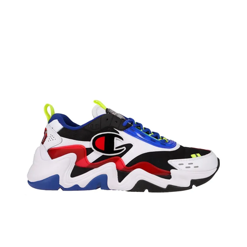 Champion Hyper C Flood Cushioning Wear-Resistant Low-Top Casual Shoes Men's Red Blue-1