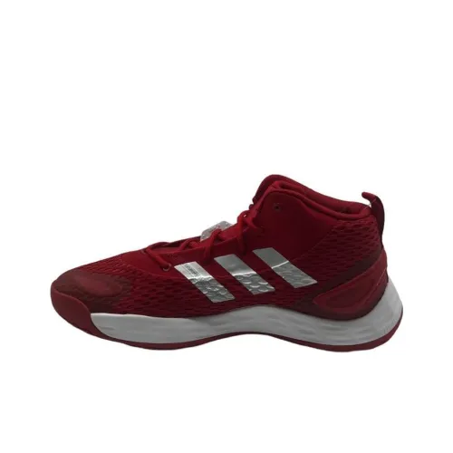 Adidas Exhibit A Basketball Shoes Men Low-Top Deep Red