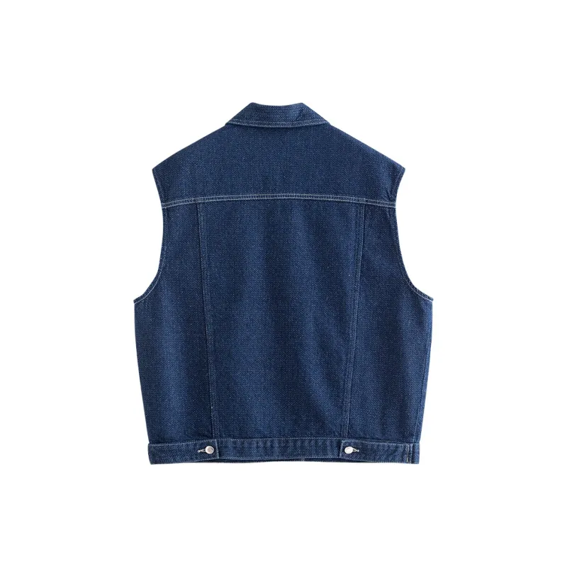 Initial Language Tank Tops Women's Medium Blue-1