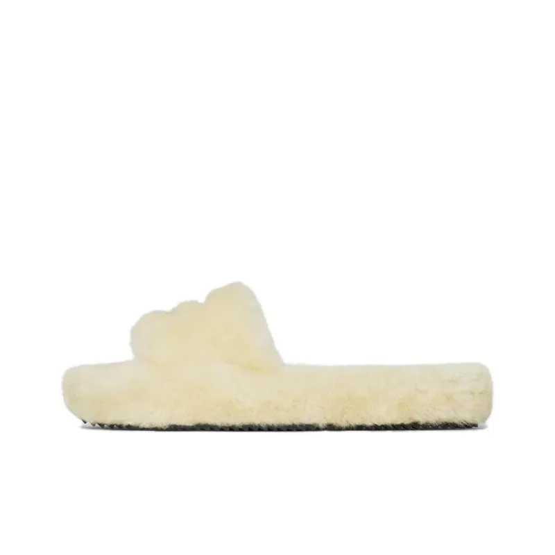 CELINE Triomphe Rubber Sole Slip Resistant Slide Slippers Women's Yellow-0