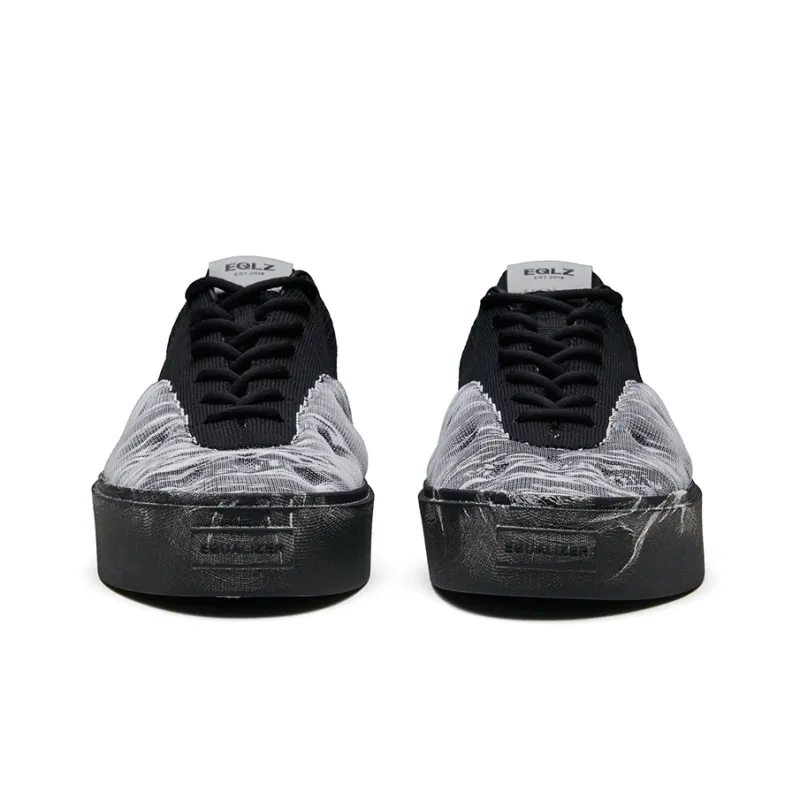 EQLZ EQUALIZER Fault GhostKnit Anti Slip Wear Resistant Low Top Skateboard Shoes Unisex Rush Black-4