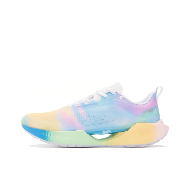 LiNing Super Light 19 Durable Breathable Lightweight Low-Top Running Shoes Men's Pink Blue-0