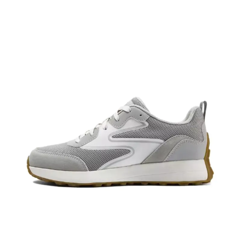 Skechers Anti Slip Wear Resistant Low Top Running Shoes Women's Gray-0