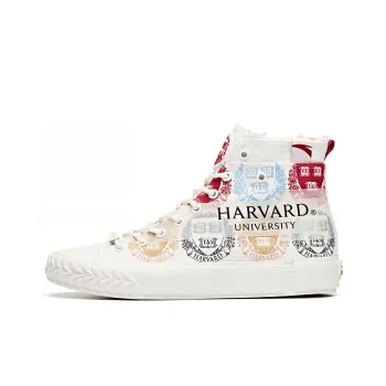 ANTA X Harvard Life Series Sneakers Canvas High 'White Multi Color' Women's