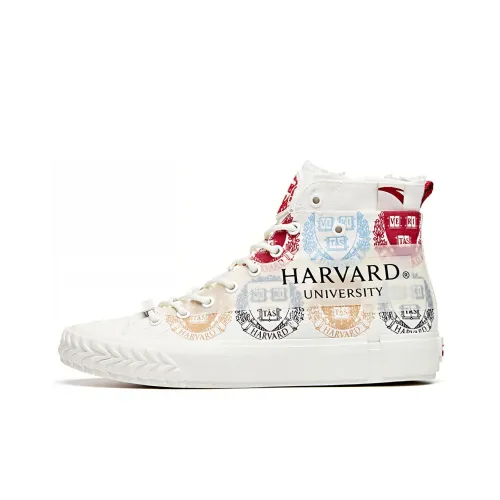 ANTA X Harvard Life Series Sneakers Canvas High 'White Multi Color' Women's