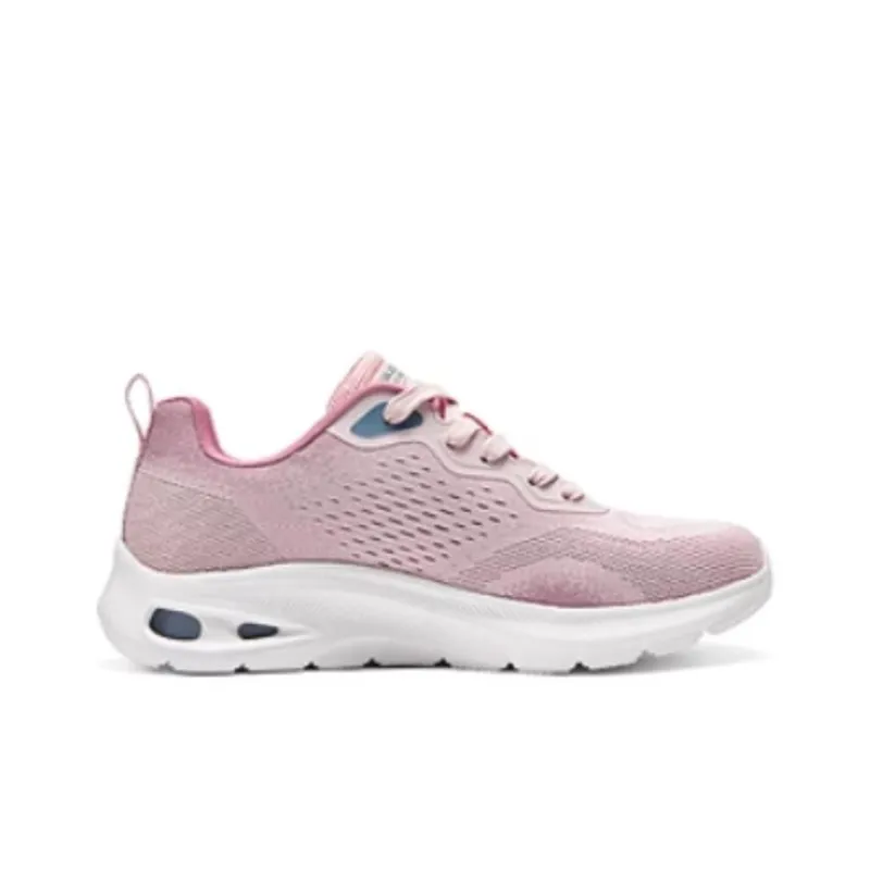 Skechers Slip Resistant, Abrasion Resistant, Breathable Low Top Running Shoes Women's Pink-1