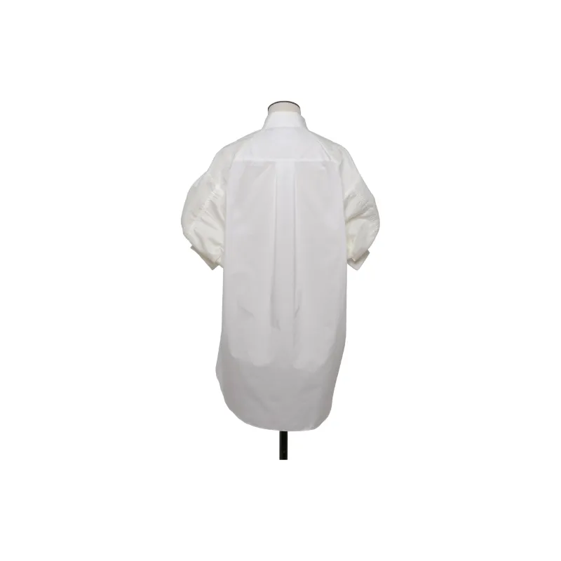 Sacai Short Puff Sleeved Mini Shirt Dress-1