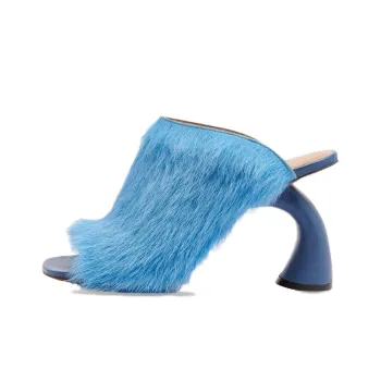 DRIES VAN NOTEN Slide Slippers Women's Blue