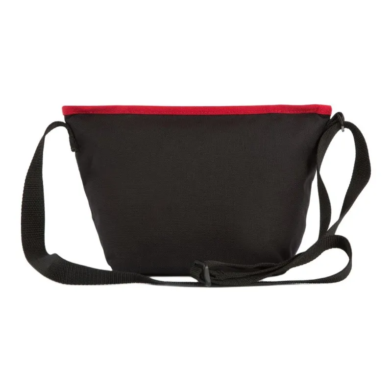 Manhattan Portage Nylon Messenger Bag Crossbody Bag Shoulder Bag Unisex Black & Red-3