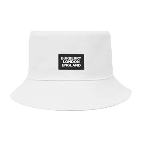 Burberry Bucket Hat Logo Applique Cotton 