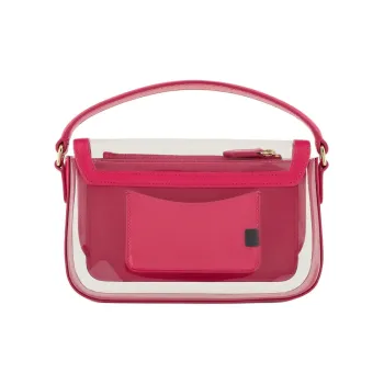 EMPORIO ARMANI Polyvinyl Chloride Shoulder Bag, Crossbody Bag, Handbag Mini Women's Rose Red