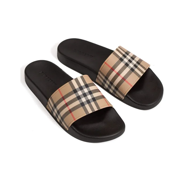 Burberry Vintage Check Slides Archive Beige-3