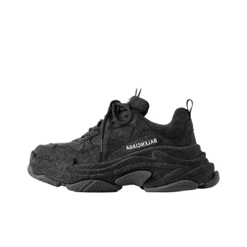 Balenciaga Triple S Denim Sneakers