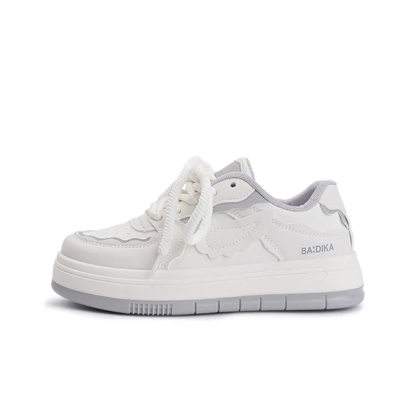 Miss Zhang Low Top Skateboard Shoes Women's White Gray-0