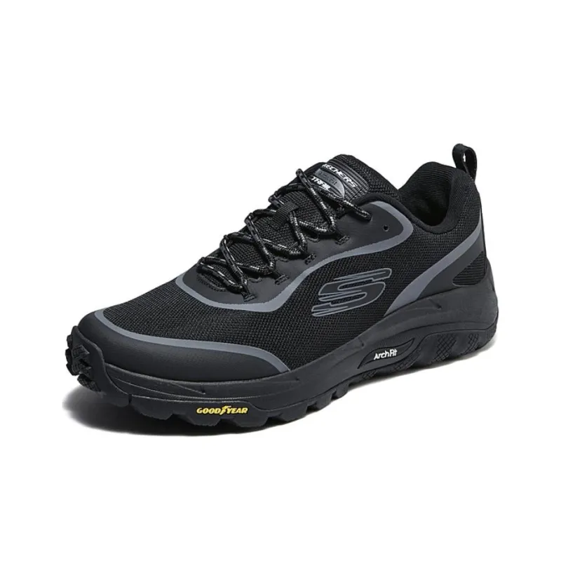 Skechers Cushioning Low Top Mountaineering & Hiking Shoes Men's Black-1
