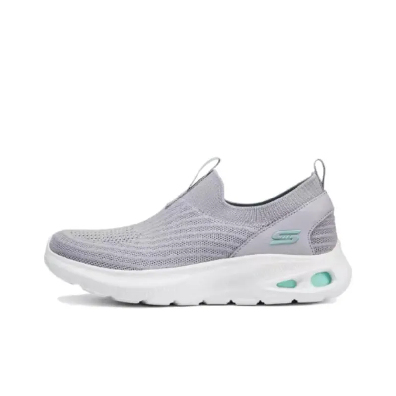 Skechers Anti Slip Wear Resistant Low Top Running Shoes Women's Gray-0