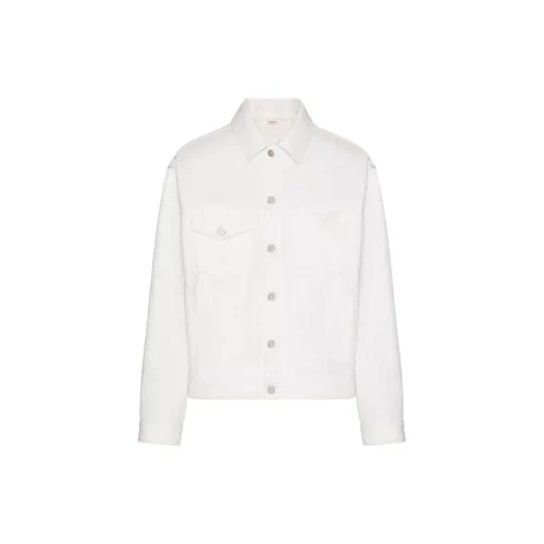 Valentino Denim Jackets Men White