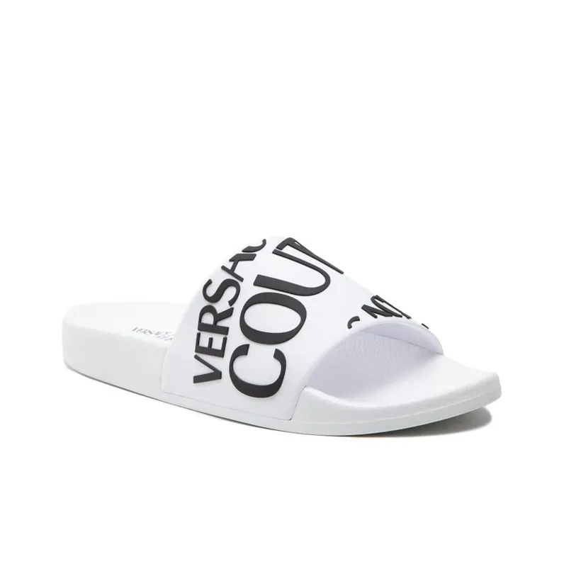 VERSACE JEANS Couture Logo-print Slip-on Slides-2