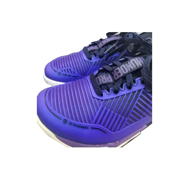 LiNing Pro Cushioned Slip Resistant Abrasion Resistant Low Top Badminton Shoes Unisex Purple Black-3