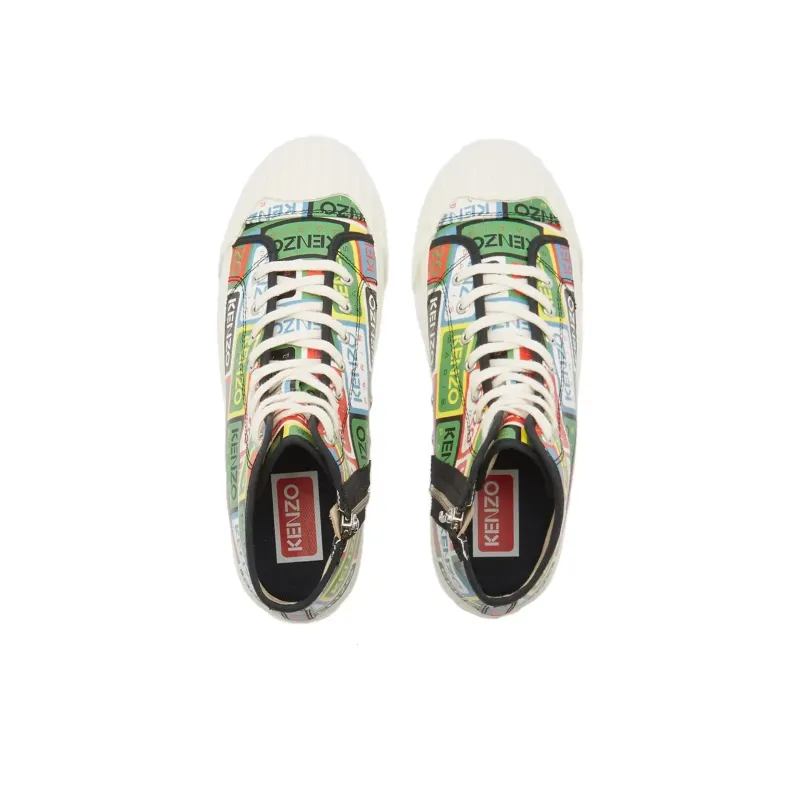 KENZO School High Top Trainers Multi-4