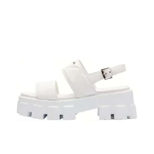 PRADA Monolith Leather Sandals