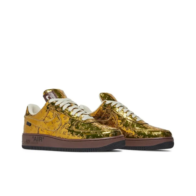 Nike X LOUIS VUITTON Lv Air Force 1 Low 'Gold'-2