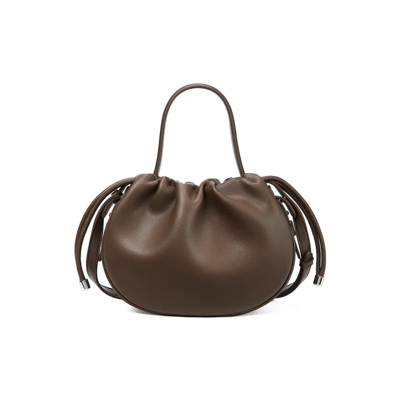 RED DRAGONFLY Cow Leather Pandora Bag, Shoulder Bag, Crossbody Bag, Handbag Regular Women's Milk Tea/Mocha-10