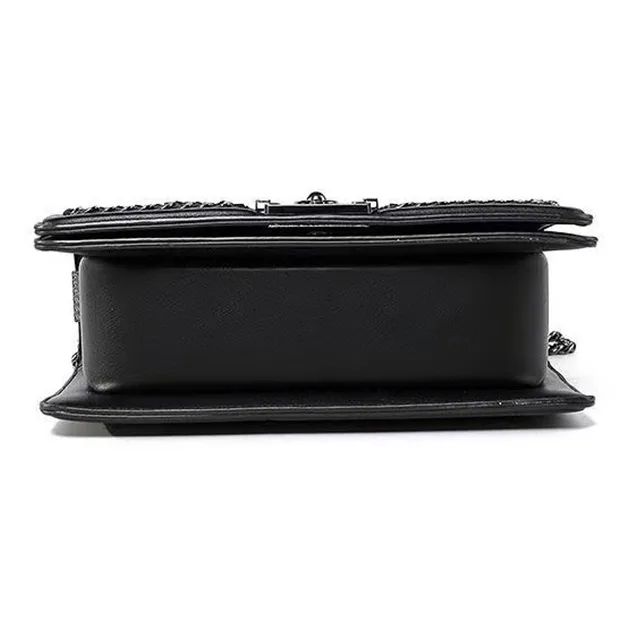 AUGTARLION PU With Artificial Leather Handbag, Shoulder Bag, Crossbody Bag Regular Women's Black-4