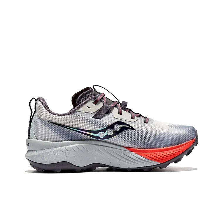 Saucony ENDORPHIN EDGE Coffee Ride Low Top Running Shoes Women's Gray Red-1