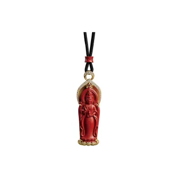 Moonstone Edge Reconstructed Cinnabar Pendants Unisex