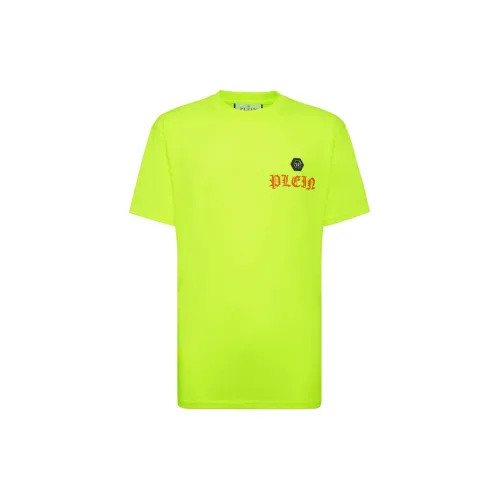 PHILIPP PLEIN T-Shirts Men Fluorescent Yellow