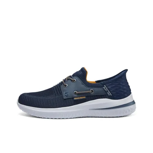 Skechers Hands Free Slip Ins Abrasion Resistant Low Top Casual Shoes Men's Marine Blue